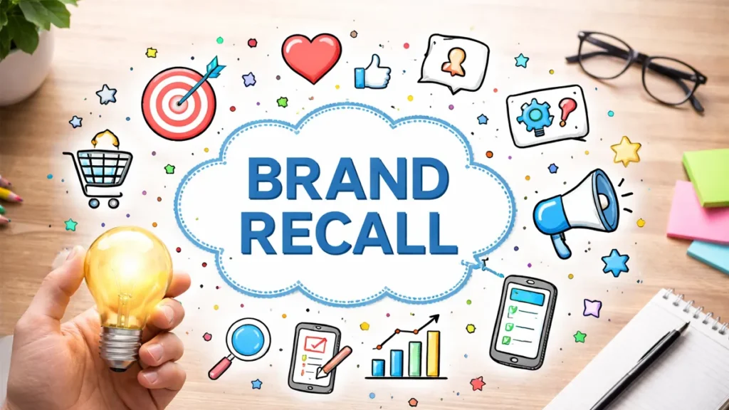 ilustrasi gambar brand recall