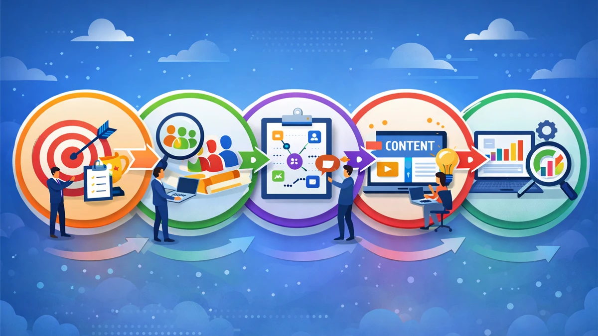 ilustrasi gambar proses cara membuat campaign