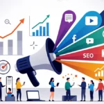 ilustrasi gambar content marketing