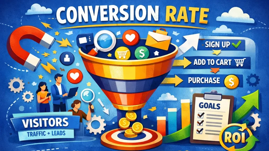 ilustrasi gambar conversion rate