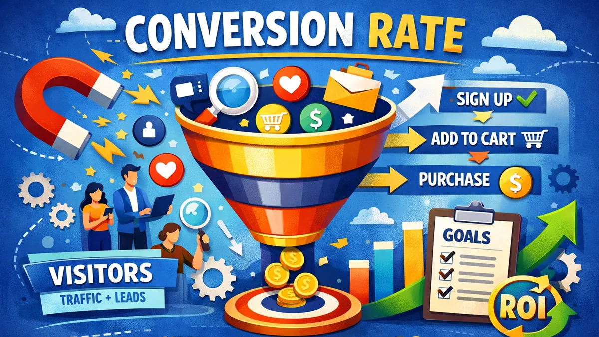 ilustrasi gambar conversion rate