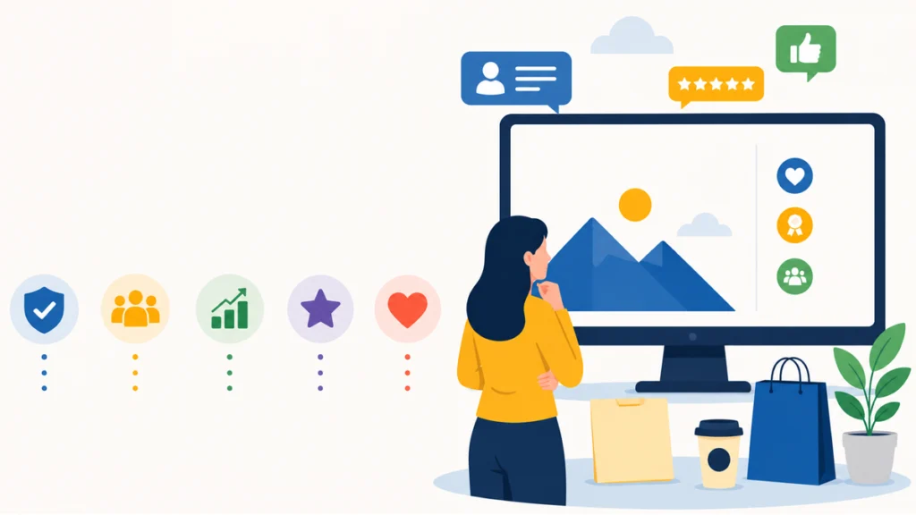ilustrasi gambar brand image