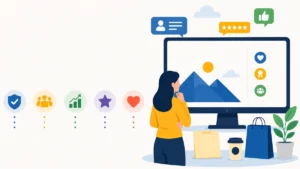 ilustrasi gambar brand image