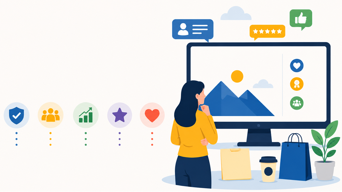 ilustrasi gambar brand image