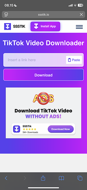 Step 3 - Buka Website SssTik